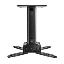 Adjustable Universal Projector Ceiling Mount Bracket, Aluminum Alloy Telescopic Stand 25–38cm, 44lbs Load