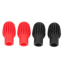 4Pcs Silicone Drumstick Practice Tips Noise Reduction Soft Covers for Quiet Drumming and Percussion