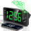 (S-green Digit) 25-26 Projection Alarm Clock, Digital Clock With 180 Rotatable Projector, 3-level Brightness Dimmer 1