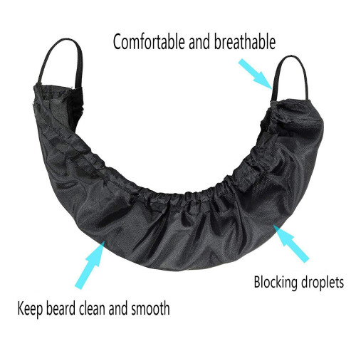 3 Pack Adjustable Beard Cover for Men, Breathable Reusable Beard Bib Keeps Beard Clean and Protects Bedding 2