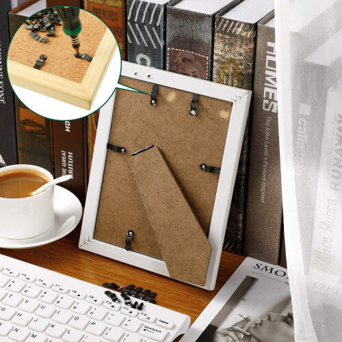 100 Pcs Metal Frame Turn Button with Screws, RustResistant Picture Frame Hardware for Secure Hold 2