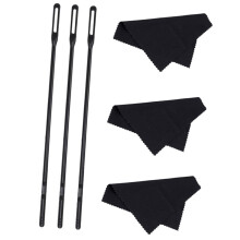 Flute Cleaning Kit with Lightweight Durable Rod and Soft Lint Cloth for Quick Maintenance