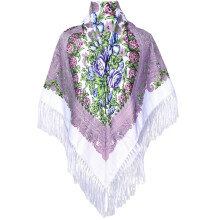 Oriental Trend Pashmina Scarf Wrap Elegant Design For-White