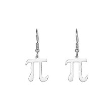 25-26 Stainless Steel Pi Mark Drip Earring Women