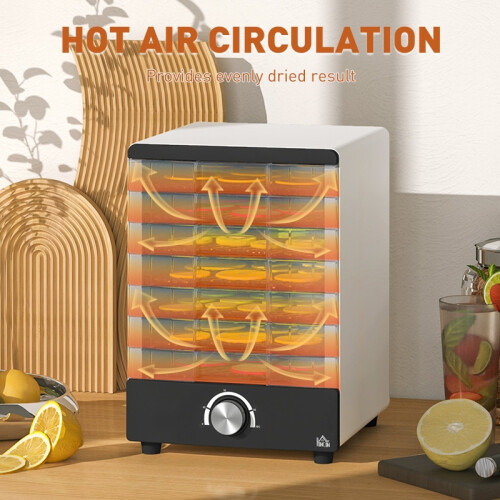 7 Tray Food Dehydrator Machine 40-70C Adjustable Height Fruit Dryer Jerky Maker 2