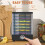 7 Tray Food Dehydrator Machine 40-70C Adjustable Height Fruit Dryer Jerky Maker 5