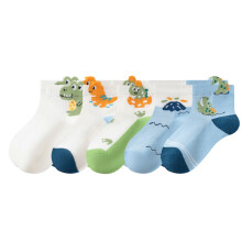 5 Pairs Soft Baby Ankle Socks Make Of Breathable Cotton-A XL