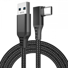 Cavo di collegamento compatibile con Oculus Quest 2, ricarica rapida e trasferimento dati su PC USB C 3.2 Gen1 5Gbps PD Transfer Cavo di ric
