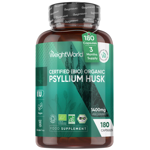 WeightWorld Organic Psyllium Husk - 180 Capsules