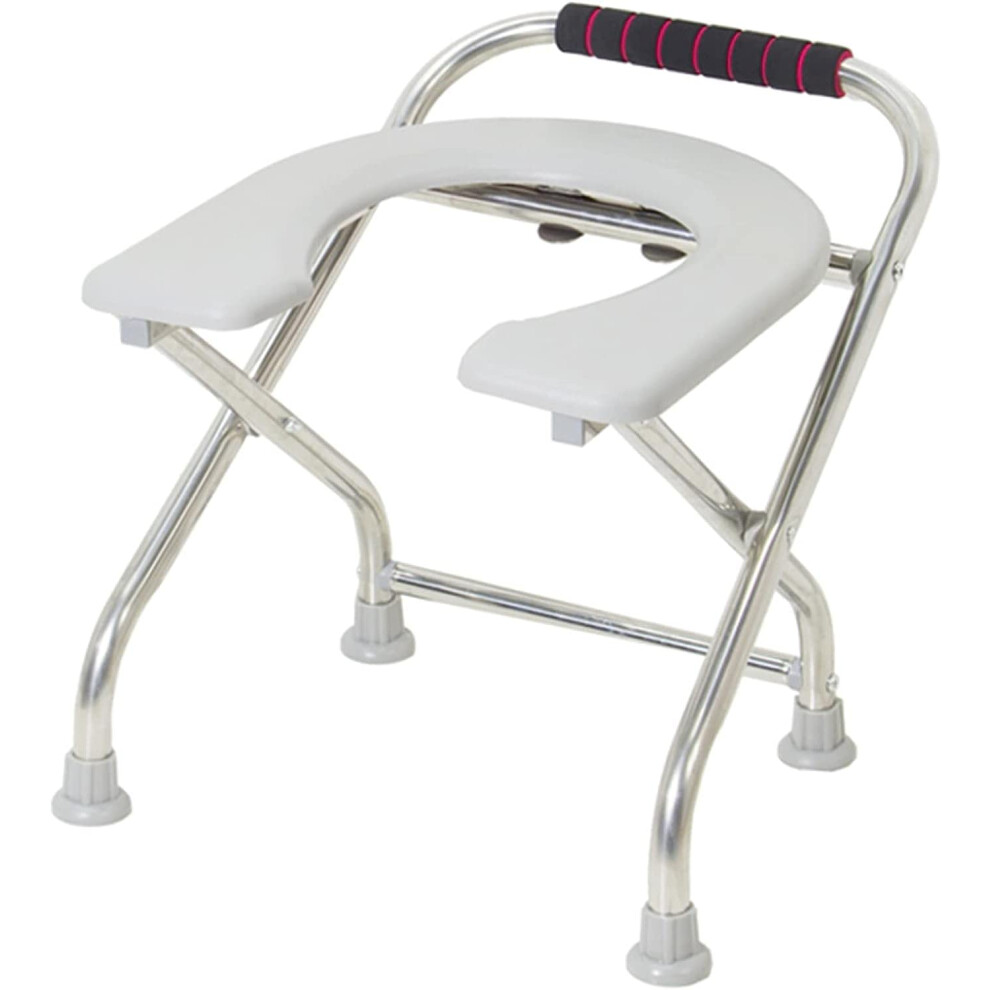 3 in 1 Commode Chair for Elderly, Foldable Waterproof Bedside Toilet Chair with OdorSealed Bucket