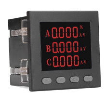 25-26 Ammeter Voltmeter 3 Phase AC220V Voltage Current Tester Digital Display for Machine Equipment