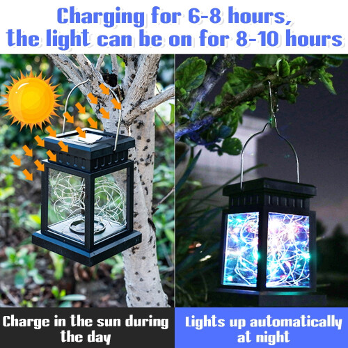 LNKOO solar lanterns outdoor waterproof 2-pack 1