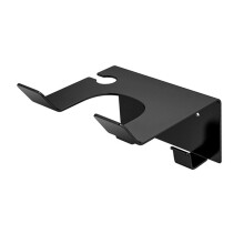 Hair Dryer Holder Wall Mounted Stainless Steel Rack with Plug Slot SpaceSaving Bathroom Organizer