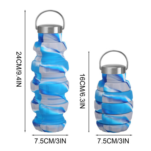 Gourde pliable en silicone Floleo 500 ml 2