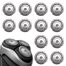 Kit com 12 cabeças de reposição para barbeador elétrico Série 3000 - Compatível com S3000 (S3xxx)