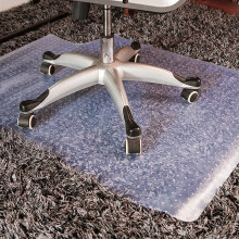 Office Chair Mat for Low Pile Carpet 36x48 – Durable PVC Floor Protector with Carpet Damage Protection