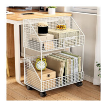 Rolling File Cabinet Under Desk MultiLayer Office Storage Organizer with Wheels Modern Minimal Design