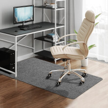 Office Chair Mat for Hardwood Floors 55x35 Non Slip Floor Protector Mat with Easy Clean Surface Light Gray