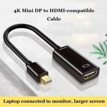 Adaptador Mini DisplayPort para HDMI Fêmea Compatível com HDTV 4K/1080P para MacBook e PC