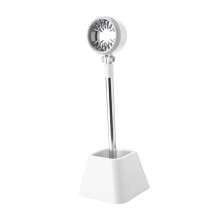 Hair Dryer Stand with 180 Adjustable Angle, Hands Holder with Stable Base for Home and Salon, White