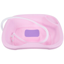 Portable Hair Washing Basin for Elderly with Comfortable Head Support, Bedside Shampoo Tray Easy to Clean