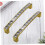 Gold Cabinet Handles Crystal Drawer Pulls UShaped Knobs with Screws for Modern Wardrobe Decor 5