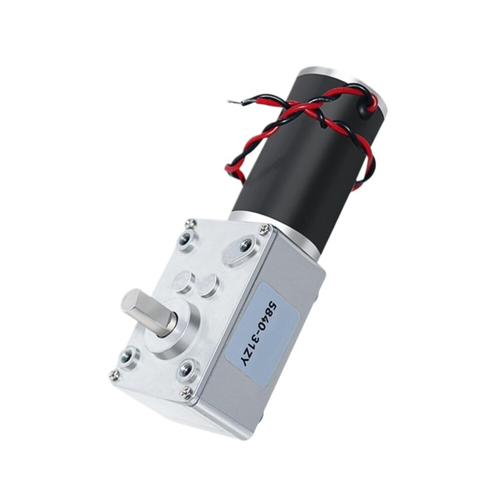 584031Zy Dc Worm Gear Motor 12V 24V Torque 100Kg.cm Reversible Selflocking Low Noise 16Rpm 9045646500041