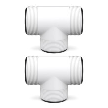 Pool Hose Connector 1.5 Inch T Adapter Replacement for Intex and Coleman, 2 Pack Easy Threaded Connection