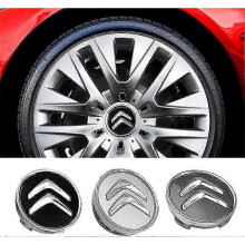 25-26 4pcs Car Hub Caps for Citroen C2 C3 C4 C5 C1 Elysee Berling Xsara Picasso Saxo Cactus Ds3 Ds4 Ds6,auto Logo Wheel Center Cover Sunscreen Waterpr
