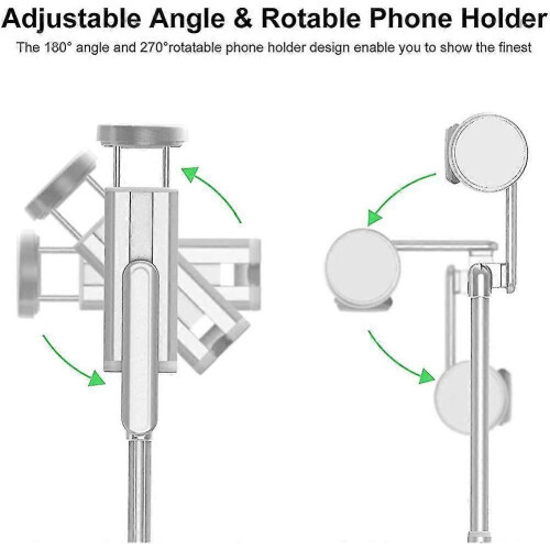 Selfie Stick Tripod Monopod Adjustable Telescopic 3 In 1 Extendable 270 Rotation 2