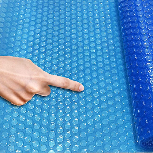 Blue Solar Pool Cover 2x5 Meter Rectangular Swimming Pool Protector, Dustproof Outdoor Design