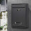 Wall Mounted Locking Mailbox with Combination Lock, Large Capacity Rustproof Iron Mailbox for Home and Office 2
