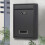 Wall Mounted Locking Mailbox with Combination Lock, Large Capacity Rustproof Iron Mailbox for Home and Office 3