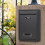 Wall Mounted Locking Mailbox with Combination Lock, Large Capacity Rustproof Iron Mailbox for Home and Office 5
