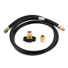 Propane Extension Hose and Adapter Kit, 1/4 inch NPT with POL Fitting for Grill, RV, Heater
