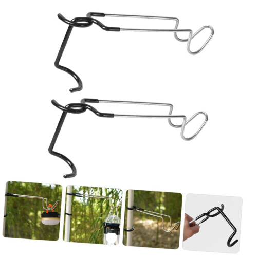 2pcs Camping Lantern Hook Tent Light Hanger with Quick Hanging Design and Durable Construction 2