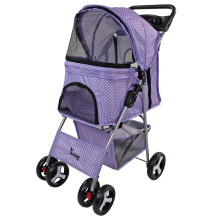 Actiaspet Foldable Pet Stroller with Swivel Wheels