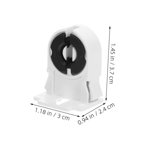 10pcs LED Tube Light Socket Base, Easy Install Fluorescent Lamp Holder with Durable Secure Fit 1