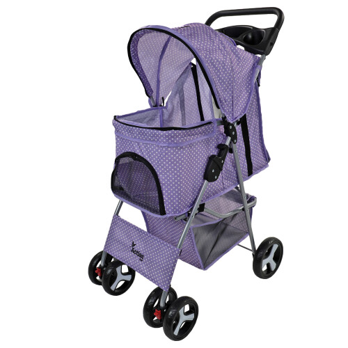 Actiaspet Foldable Pet Stroller with Swivel Wheels 1