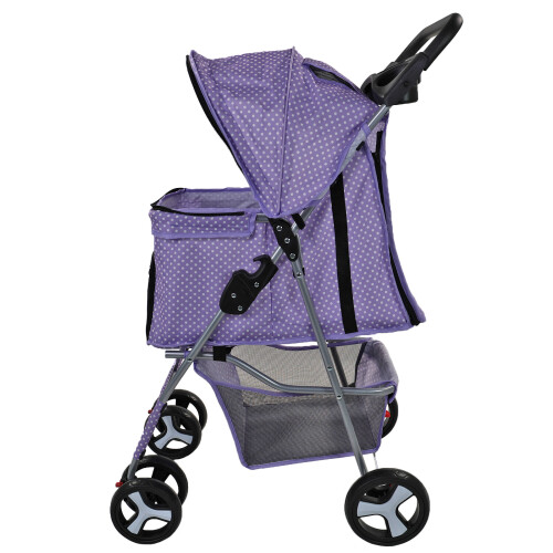 Actiaspet Foldable Pet Stroller with Swivel Wheels 2