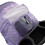 Foldable Pet Stroller in Purple Dot With Cover 3