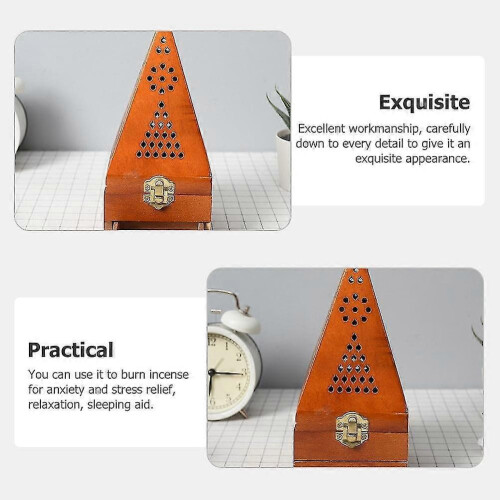 Pyramid Incense Burner Desktop Incense Burner Decoration Lasting Incense Burner Holder 2