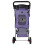 Foldable Pet Stroller in Purple Dot With Cover 4