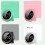 Ff-g60q Cute Bluetooth Speaker Alarm Clock Support Fm / Tf Card Wireless Mini Clock(black) 2