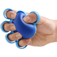 Bola de fortalecimento de preensão para terapia manual (pano azul de 4,5 kg), alongador de dedos, equipamento de reabilitação para exercício