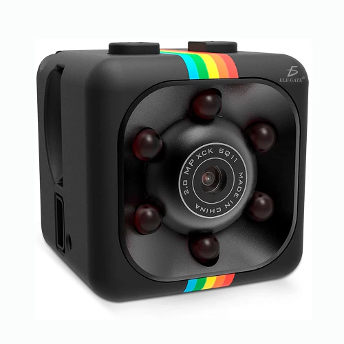 Mini câmera espiã com detecção de movimento Full HD.