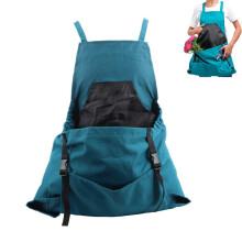 Waterproof Gardening Apron with Deep Kangaroo Pockets, Adjustable Cross Back Garden Apron Green