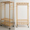 Bamboo 4-in-1 Open Wardrobe with Shoe Rack 10