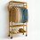 Bamboo 4-in-1 Open Wardrobe with Shoe Rack 12