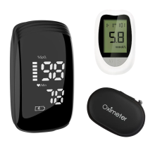 Pulzný oxymeter na prst + glukometr - monitor saturácie krvi kyslíkom, vhodný na rôzne príležitosti, ako sú napríklad outdoorové športy.